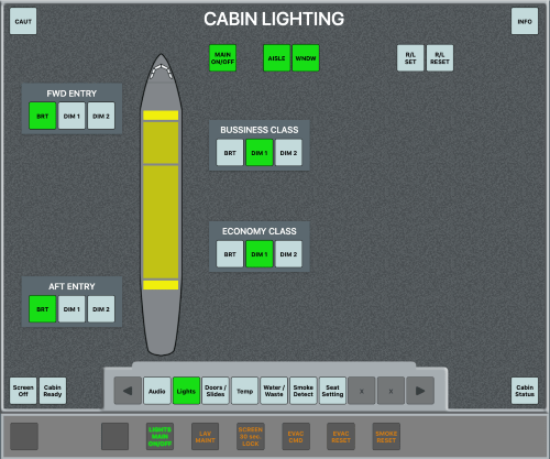 Flight Attendant Panel on Airbus A320 showcasing its features