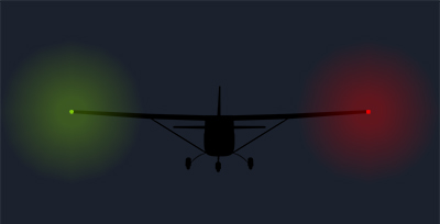 Luces en el avión